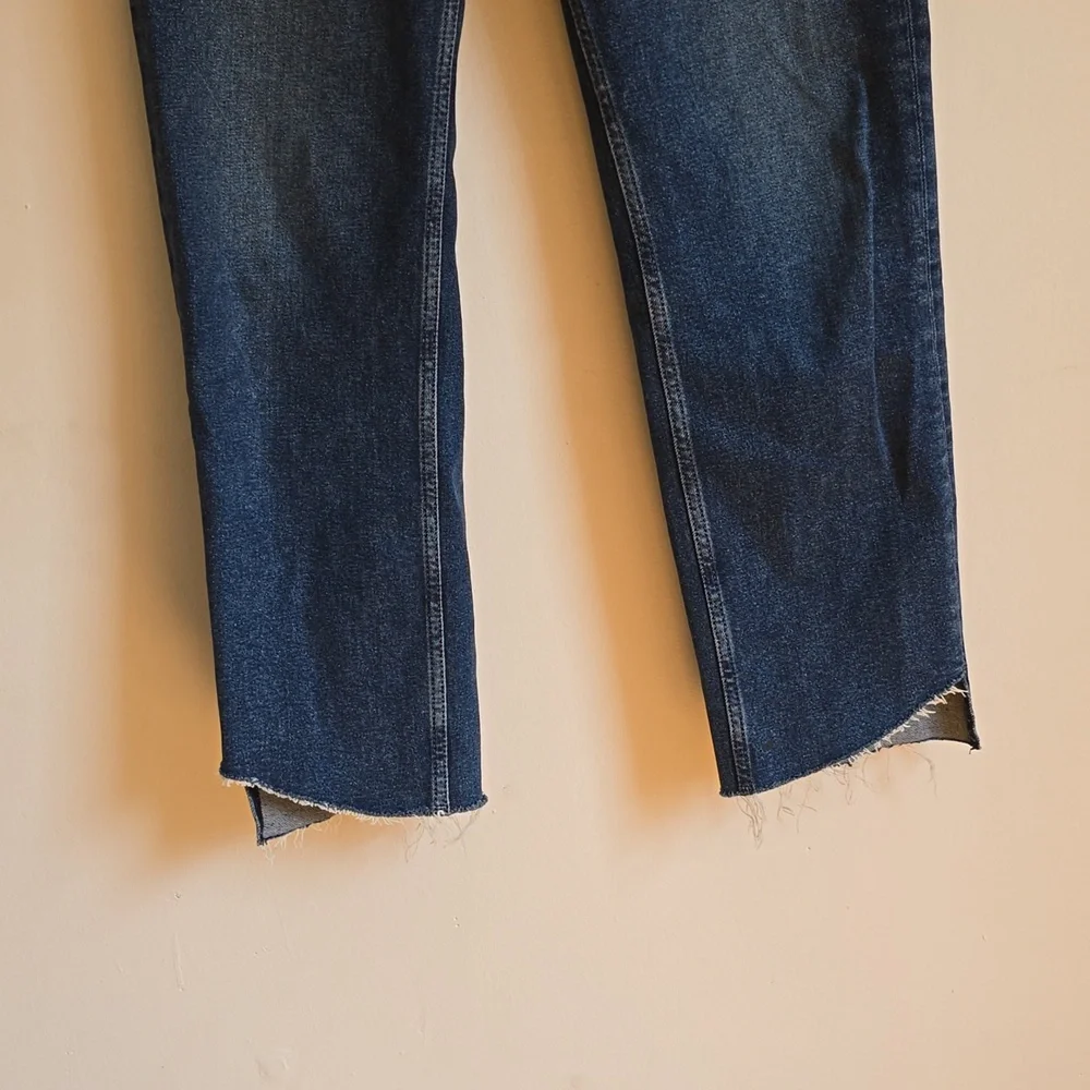 Rag & Bone Blue High Rise Jeans with Distressed Look - Picture 3 of 8